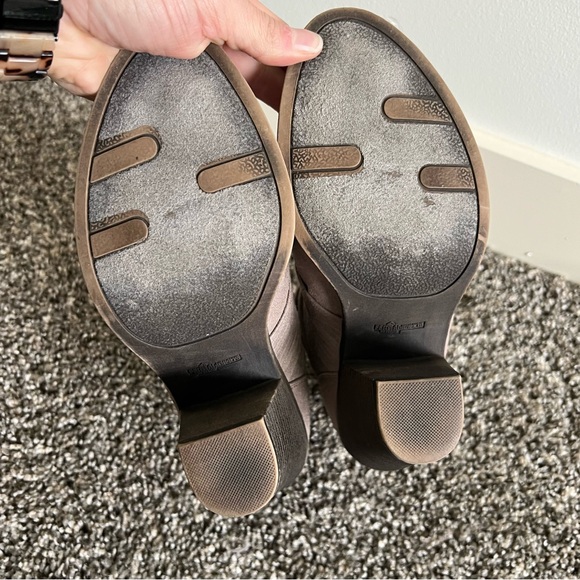 Fergalicious Strappy Suede Heeled Ankle Boots - Picture 7 of 7